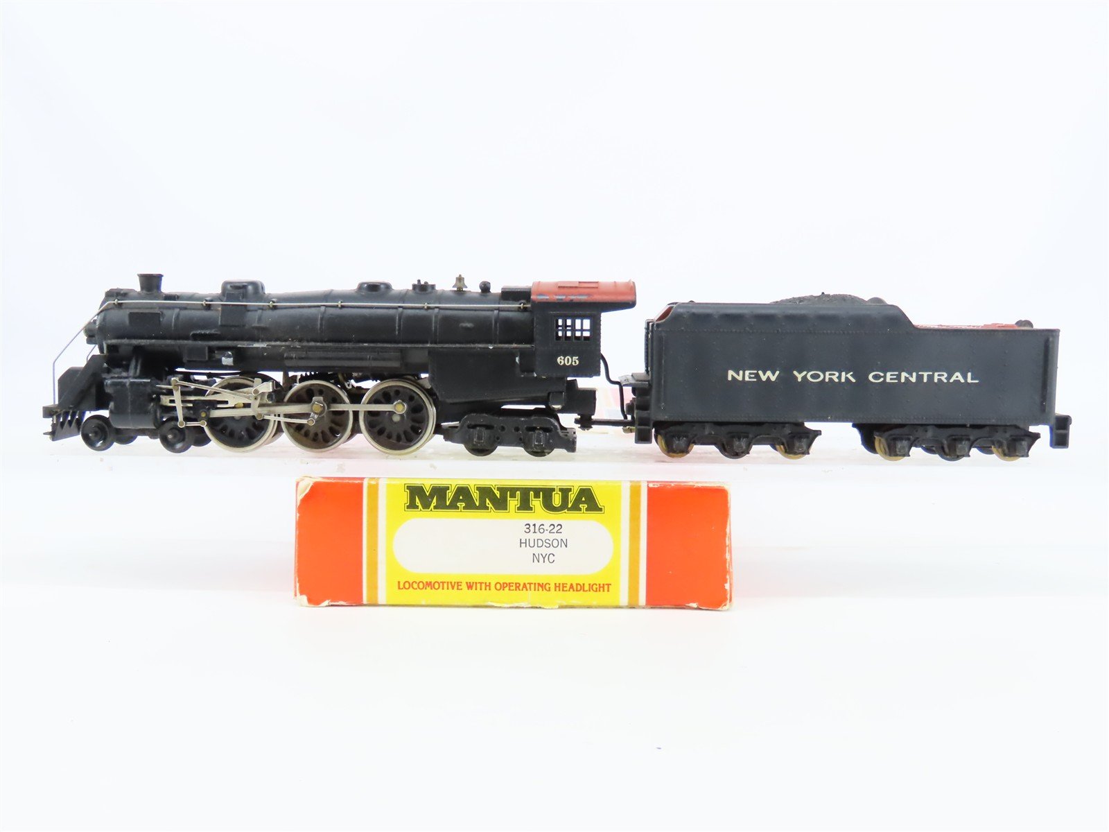 HO Scale Mantua 316-22 NYC New York Central 4-6-4 Hudson Steam Loco #605