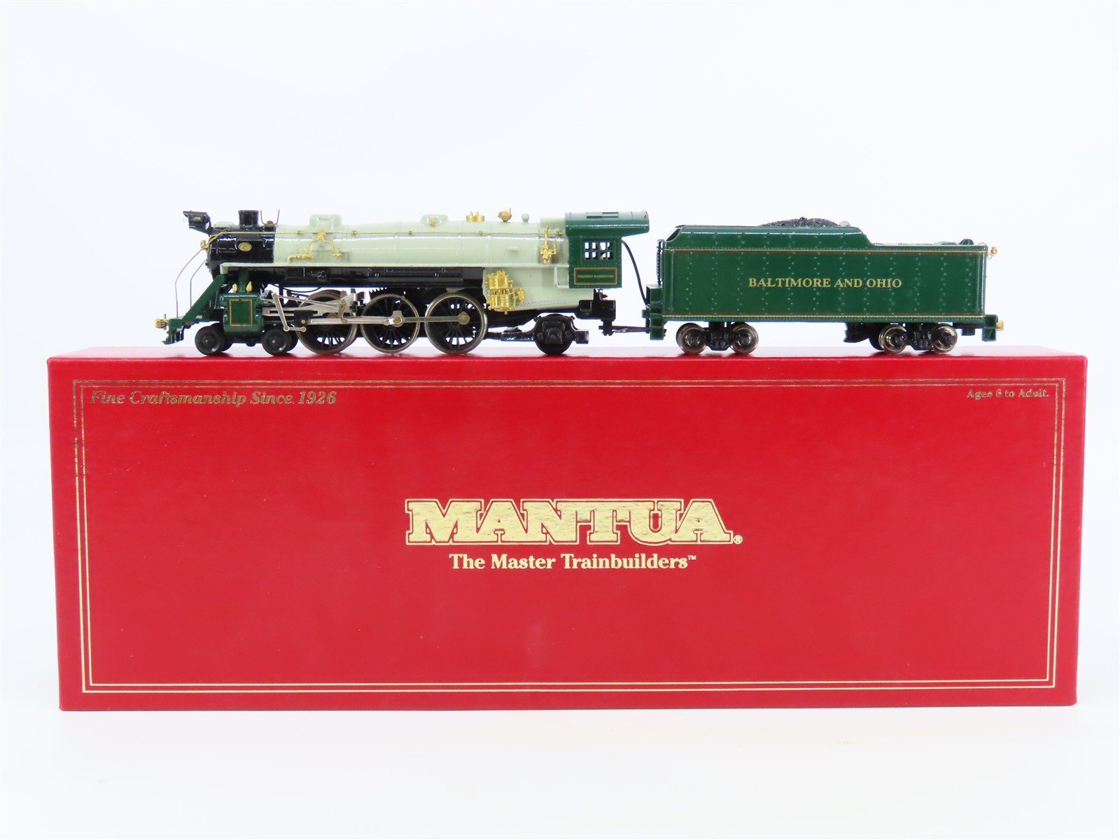 HO Scale Mantua B&O Baltimore & Ohio 4-6-2 Steam Loco "President Washington"