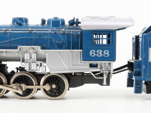 HO Scale Tyco The Royal Blue 2-8-0 Steam Locomotive #638