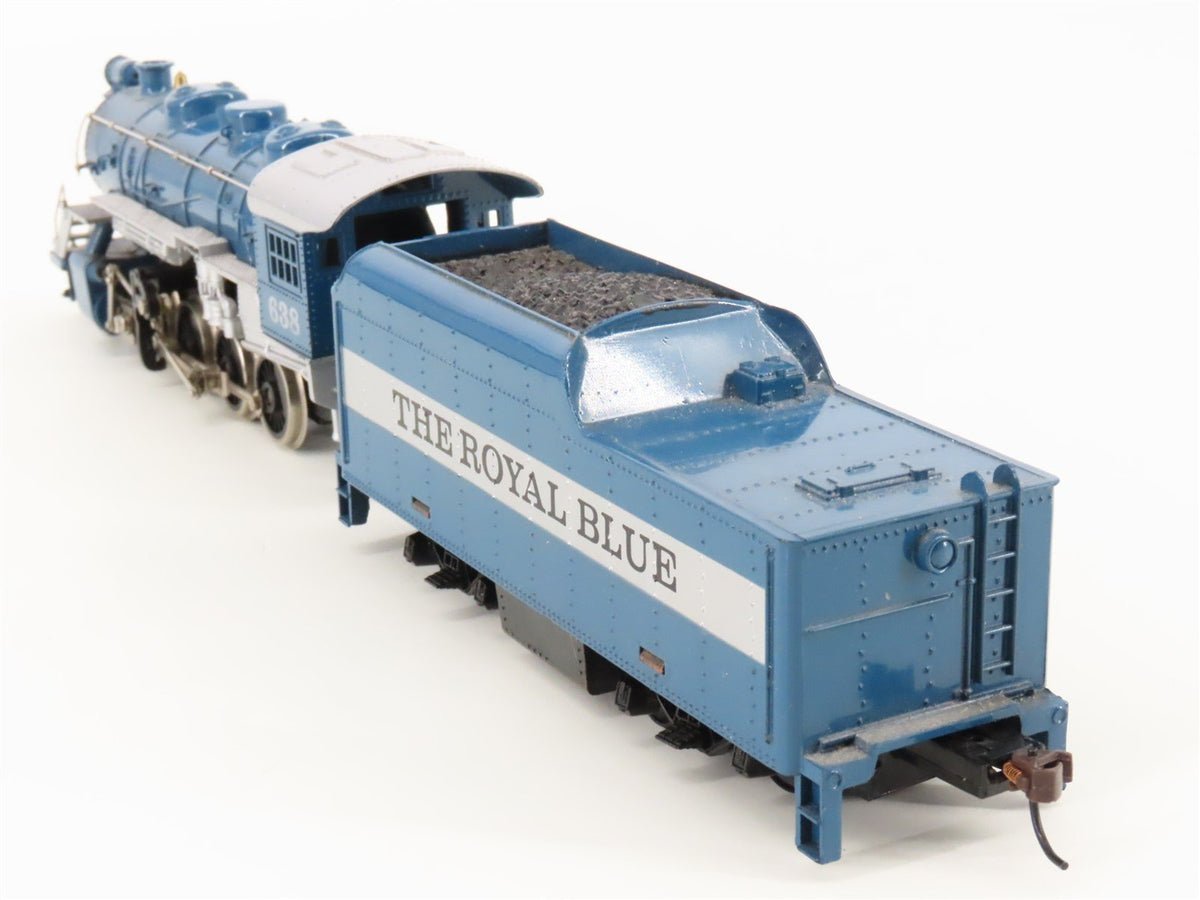 HO Scale Tyco The Royal Blue 2-8-0 Steam Locomotive #638