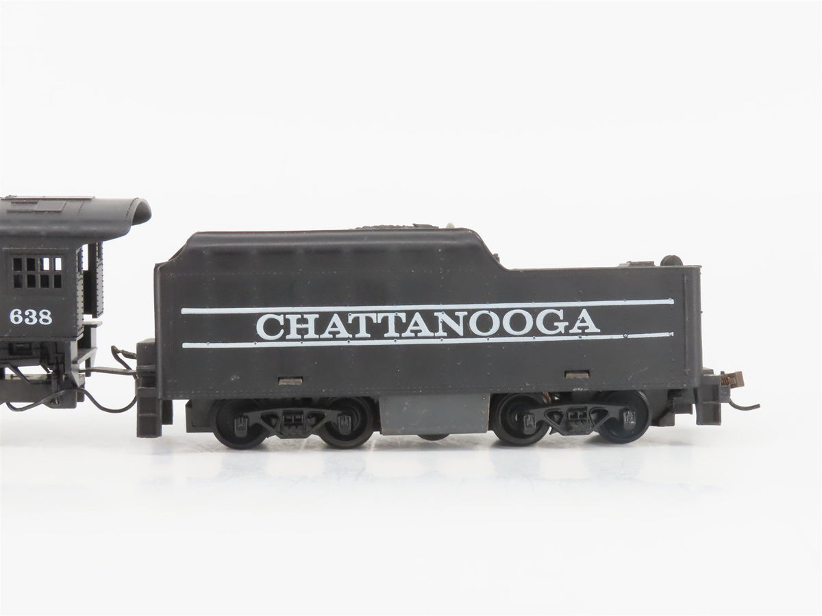 HO Scale Tyco Chattanooga 2-8-0 Steam Locomotive #638