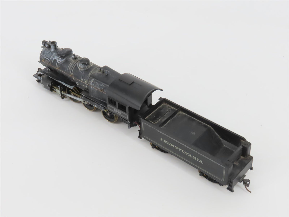 HO Scale PRR Pennsylvania 2-6-0 Die-Cast Steam Locomotive #5740
