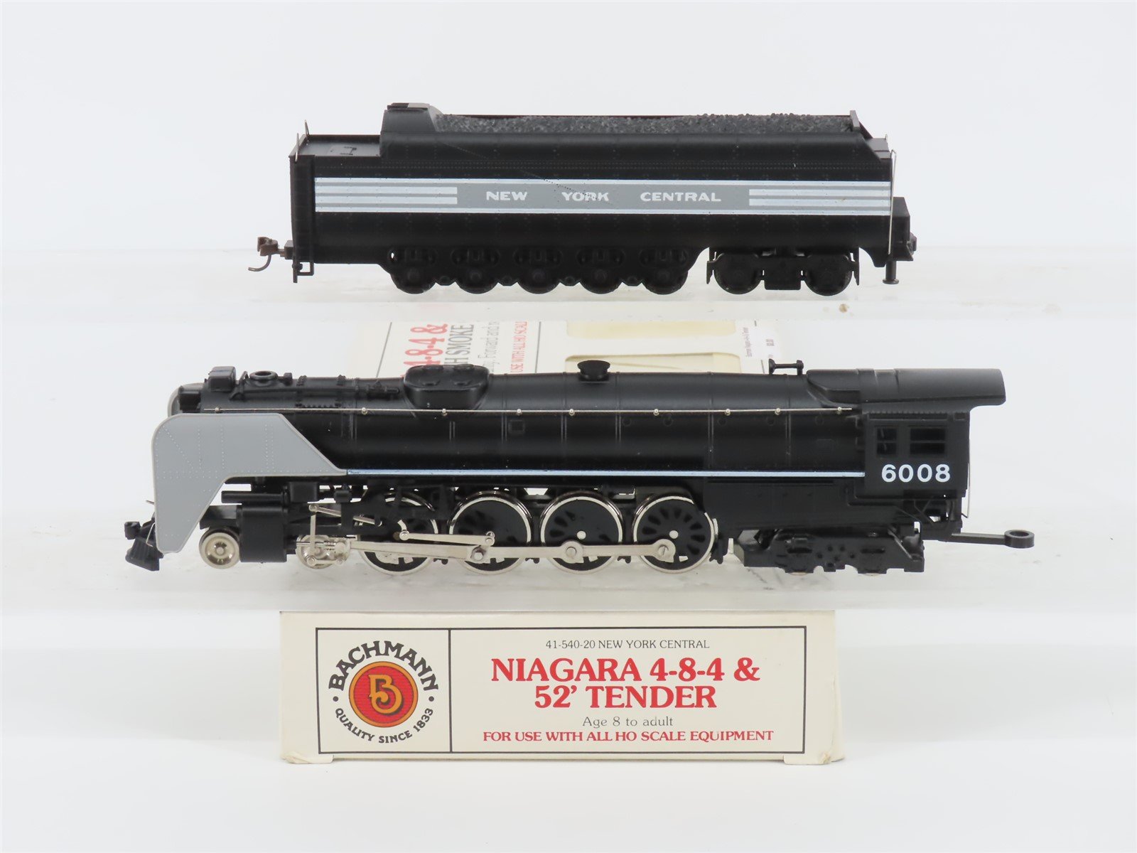 HO Scale Bachmann 41-540-20 NYC New York Central Niagara 4-8-4 Steam #6008