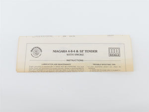 HO Scale Bachmann 41-540-20 NYC New York Central Niagara 4-8-4 Steam #6008