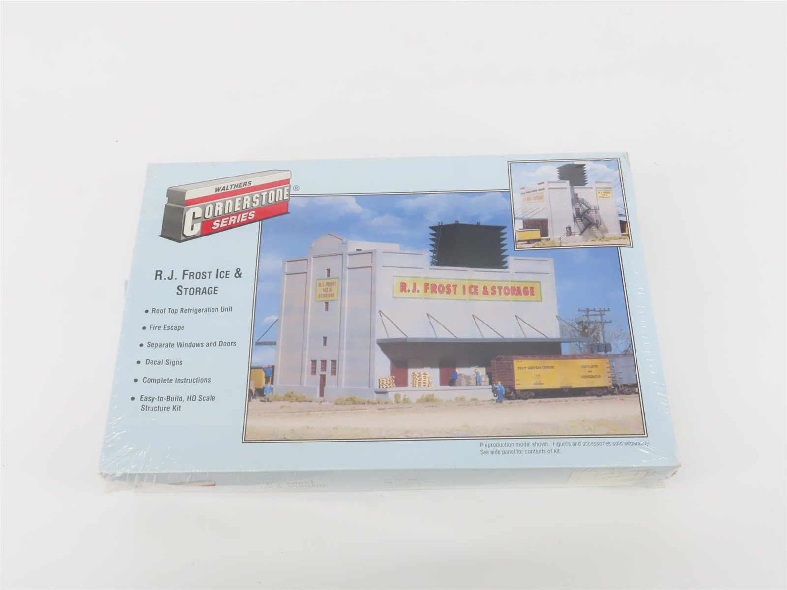 HO Scale Walthers Cornerstone Kit 933-3020 R.J. Frost Ice & Storage - SEALED