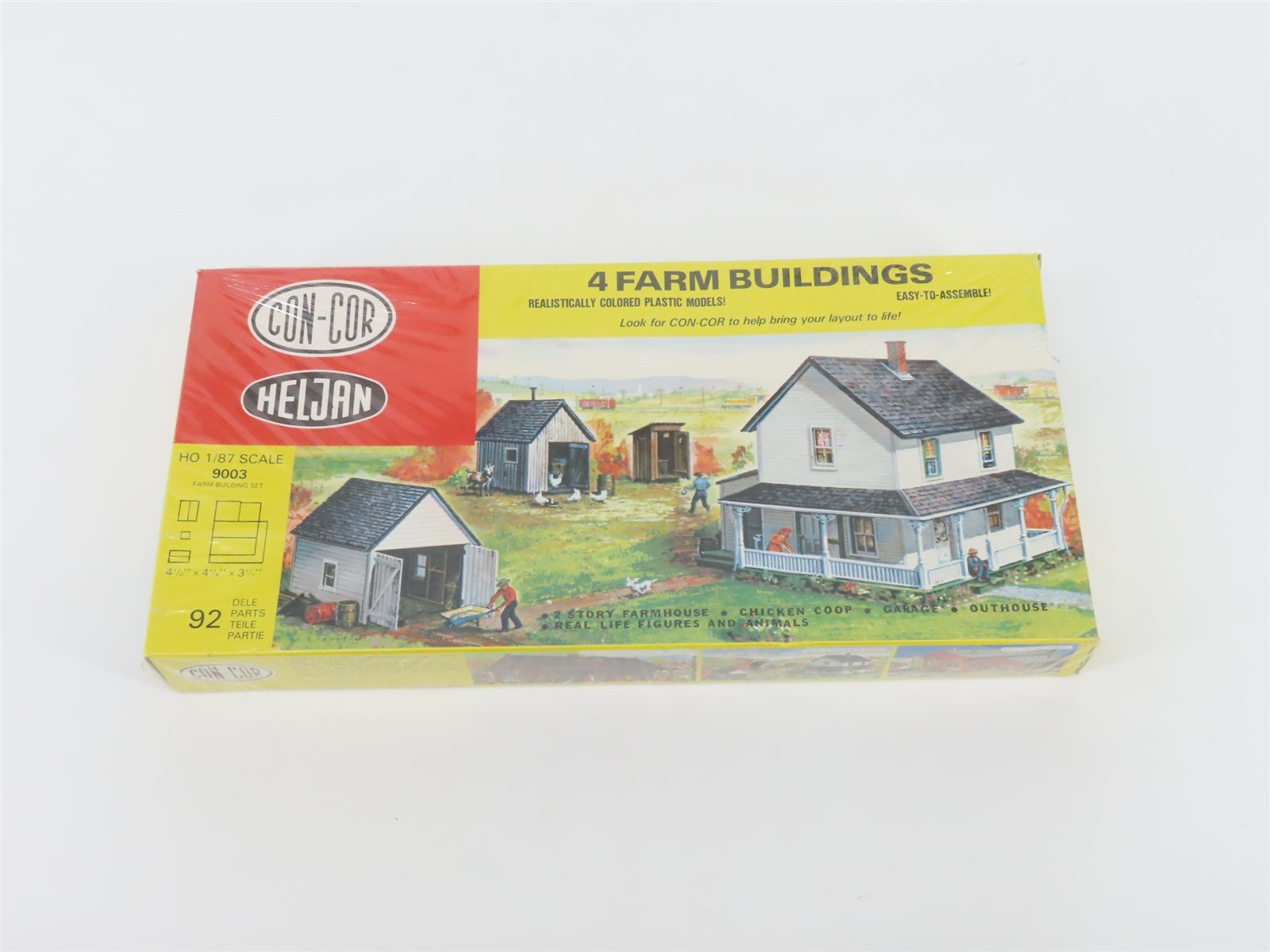 HO 1/87 Scale Con-Cor Heljan Kit 9003 Four Farm Buildings - SEALED