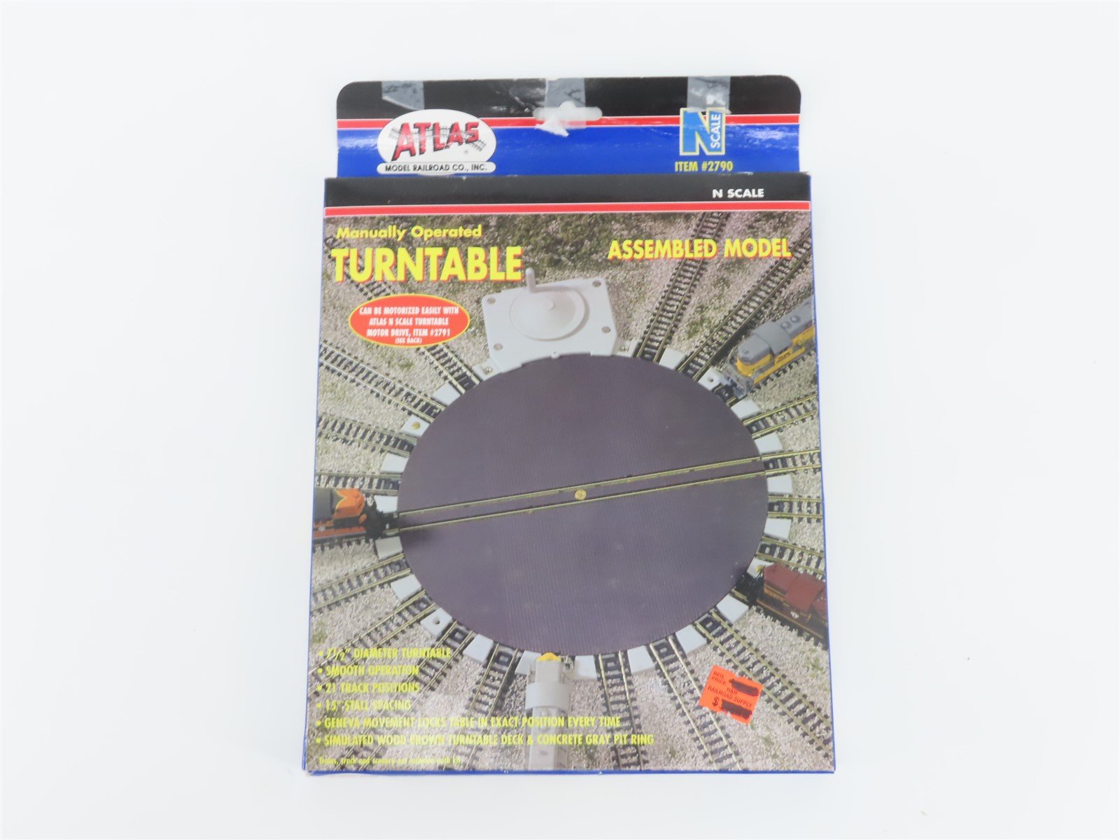 N Scale Atlas 2790 Manually Operated Turntable