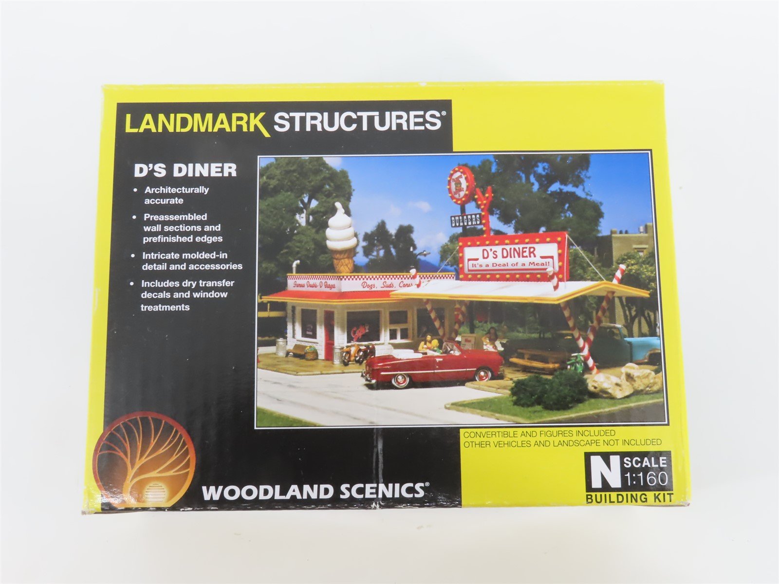 N Scale Woodland Scenics Landmark Structures Kit PF5208 D's Diner