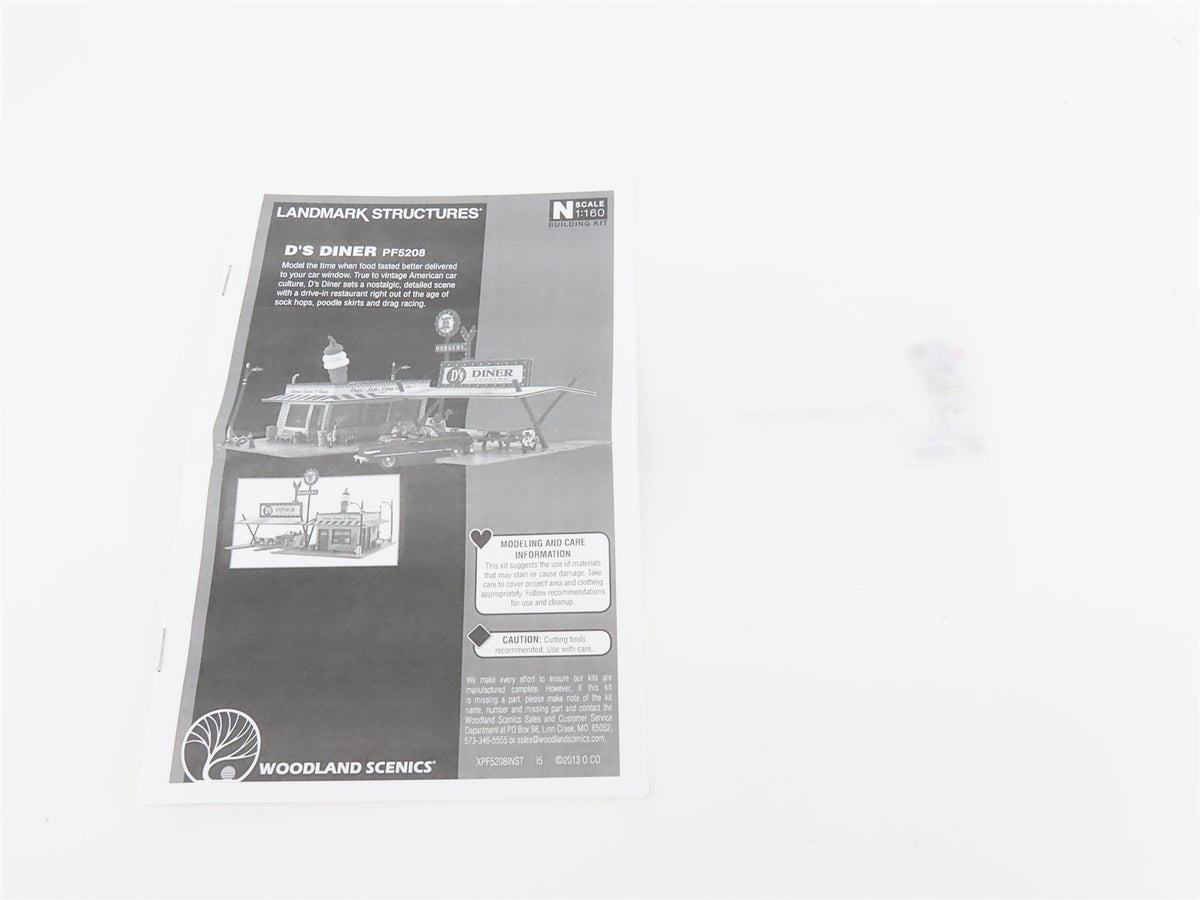 N Scale Woodland Scenics Landmark Structures Kit PF5208 D&#39;s Diner