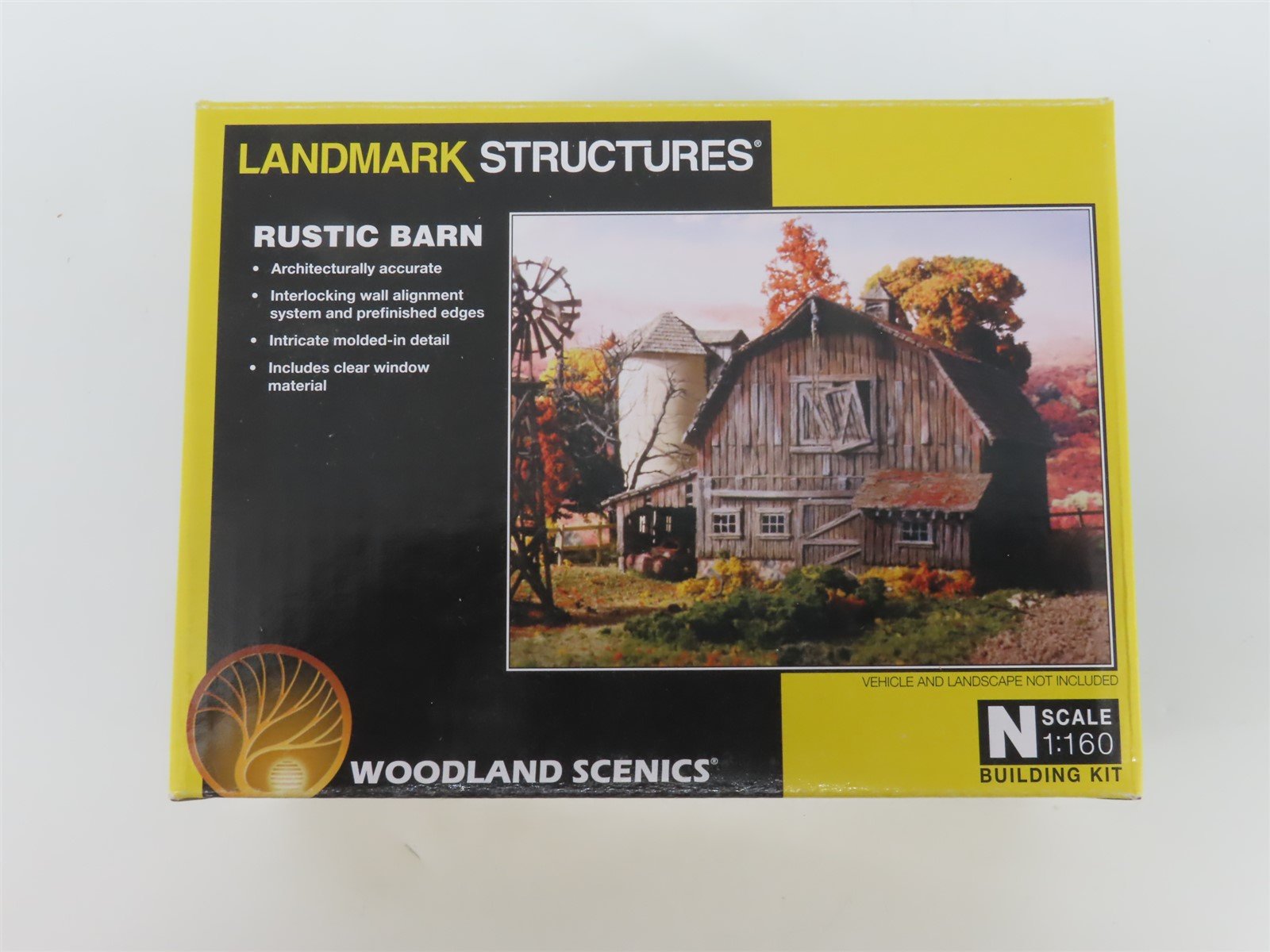N Scale Woodland Scenics Landmark Structures Kit PF5211 Rustic Barn