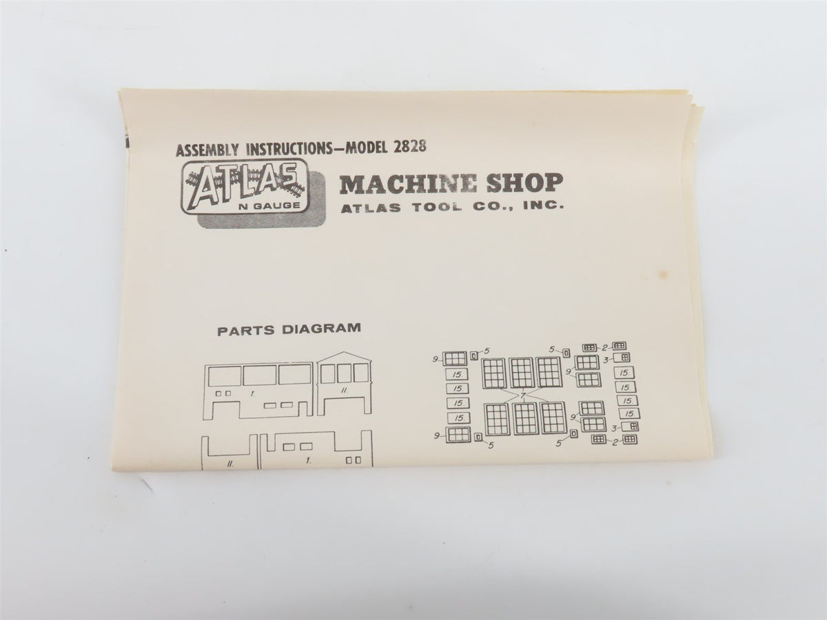 N 1/160 Scale Atlas Plastic Kit 2828 Machine Shop