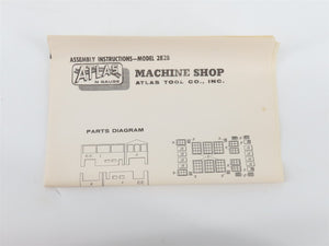 N 1/160 Scale Atlas Plastic Kit 2828 Machine Shop
