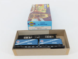 HO Scale Athearn Kit 1403 WAB Wabash 50' Flat Car #40610 w/ 2 Vans