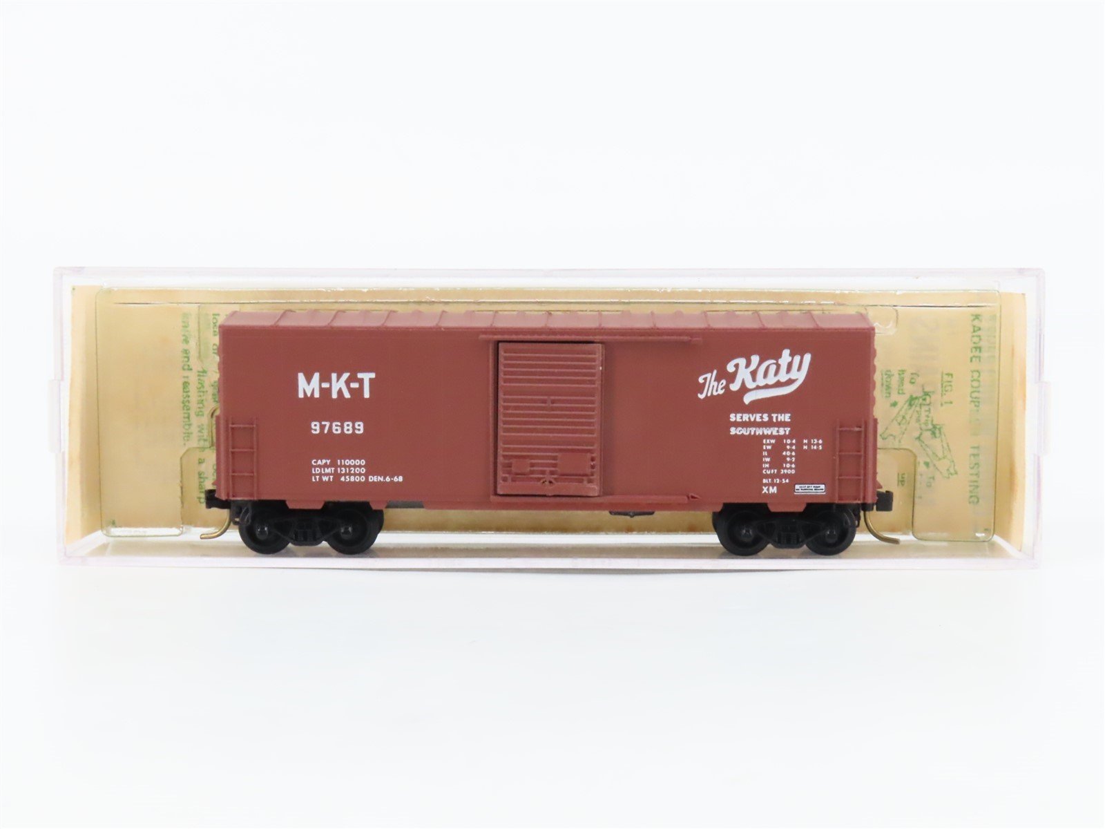 N Scale Kadee Micro-Trains MTL 24229 MKT The Katy 40' Boxcar #97689 - Blue Label