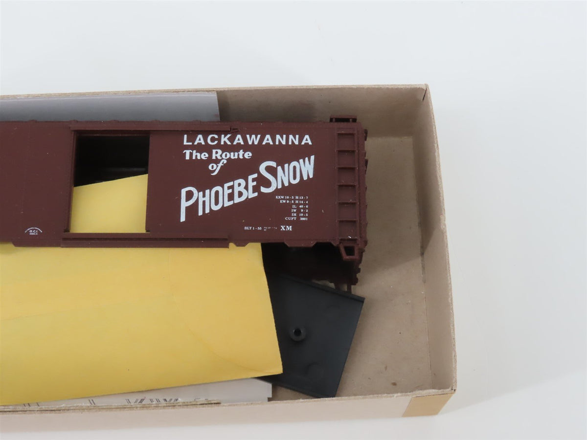 HO Athearn Bev-Bel Kit 1060-2 DL&amp;W Lackawanna Phoebe Snow 40&#39; Box Car #54704