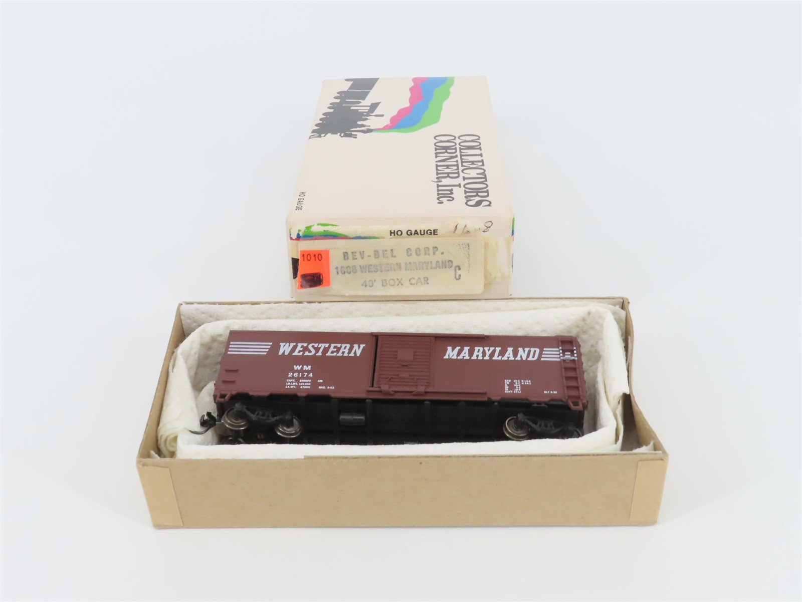 HO Athearn Bev-Bel Collectors Corner 1008 WM Western Maryland 40' Box Car #26174