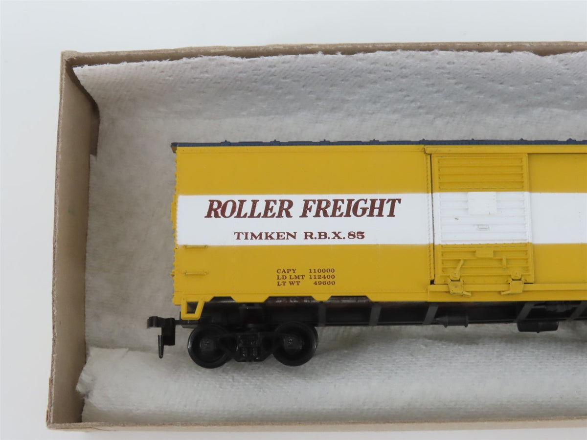 HO Scale Athearn Bev-Bel 1151-4 RBX Timken Roller Freight 40&#39; Box Car #85