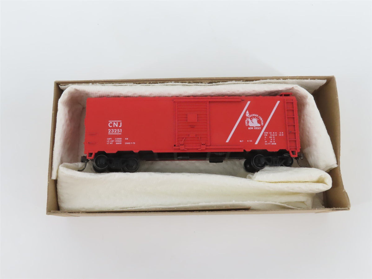 HO Scale Athearn Bev-Bel 456 CNJ Jersey Central 40&#39; Single Door Box Car #23251