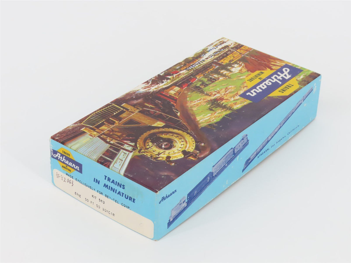 HO Scale Athearn Bev-Bel 583 Erie Railroad 50&#39; Single Door Box Car #82003