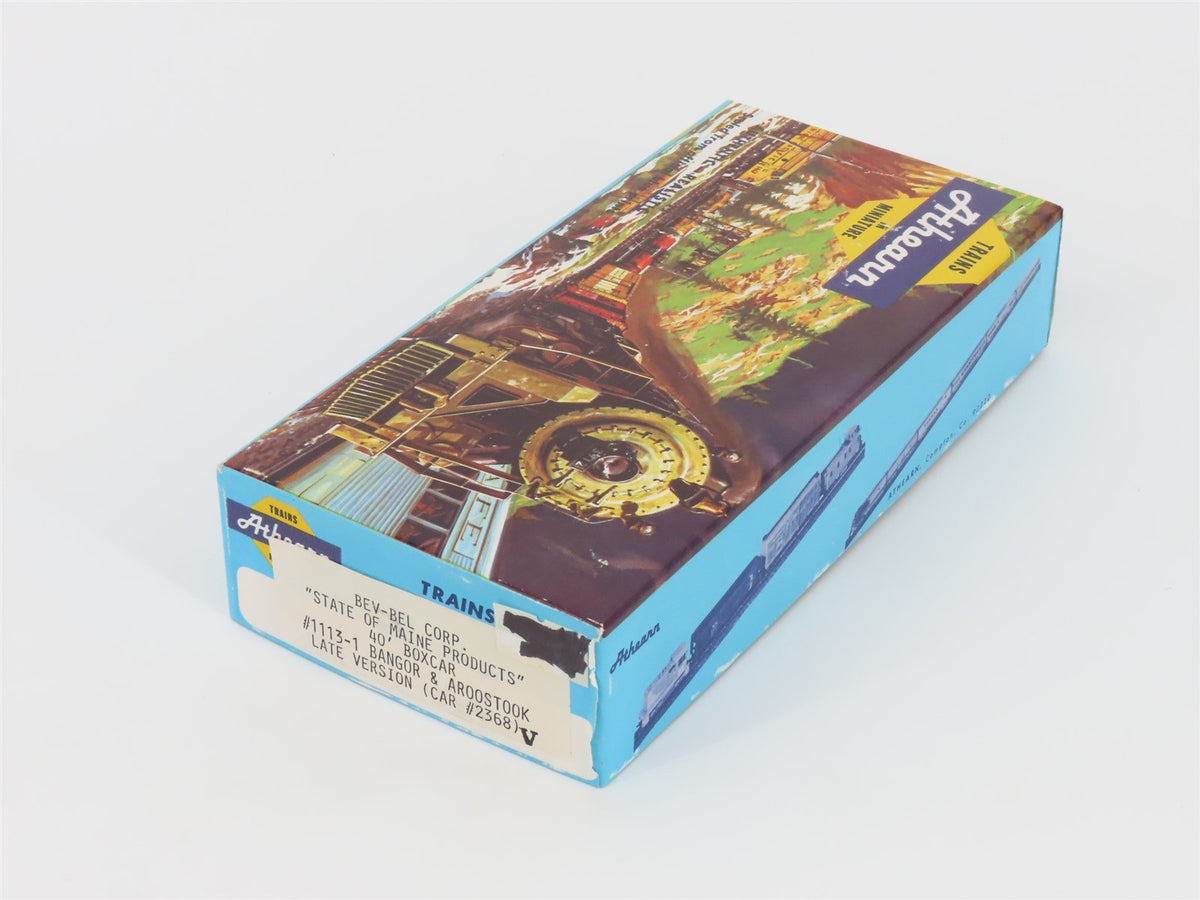 HO Scale Athearn Bev-Bel 1113-1 BAR State Of Maine Products 40&#39; Box Car #2368