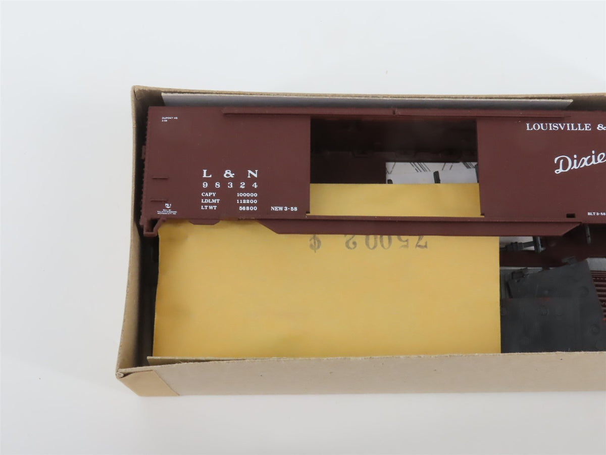 HO Athearn Bev-Bel Kit 2339-1 L&amp;N The Dixie Line 50&#39; Double Door Box Car #98324