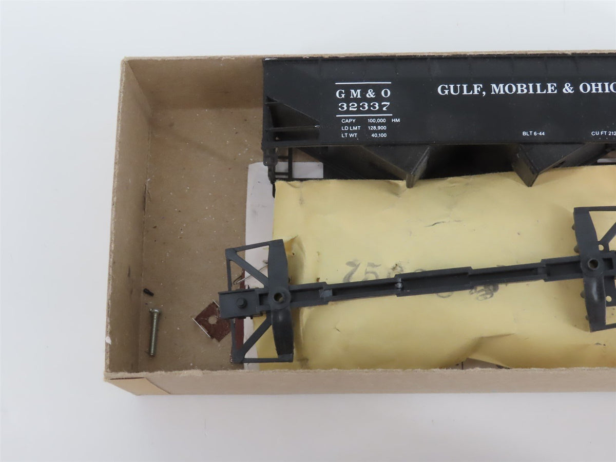 HO Athearn Cooper &amp; Oshtemo Kit 1235 GM&amp;O Gulf Mobile &amp; Ohio 2-Bay Hopper #32337