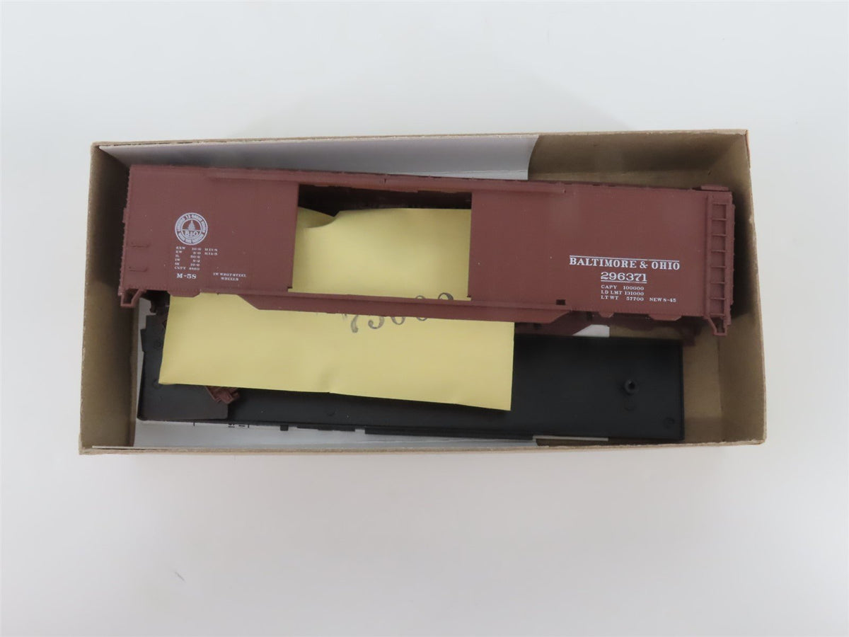 HO Athearn Kit 140-5100 B&amp;O Baltimore &amp; Ohio 50&#39; Double Door Box Car #296371