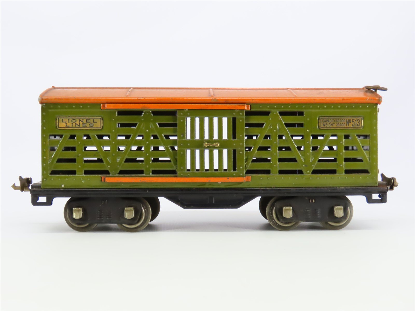 Standard Gauge Vintage Lionel Lines Tinplate Stock Car #513