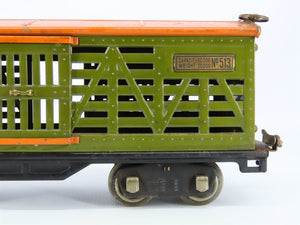 Standard Gauge Vintage Lionel Lines Tinplate Stock Car #513