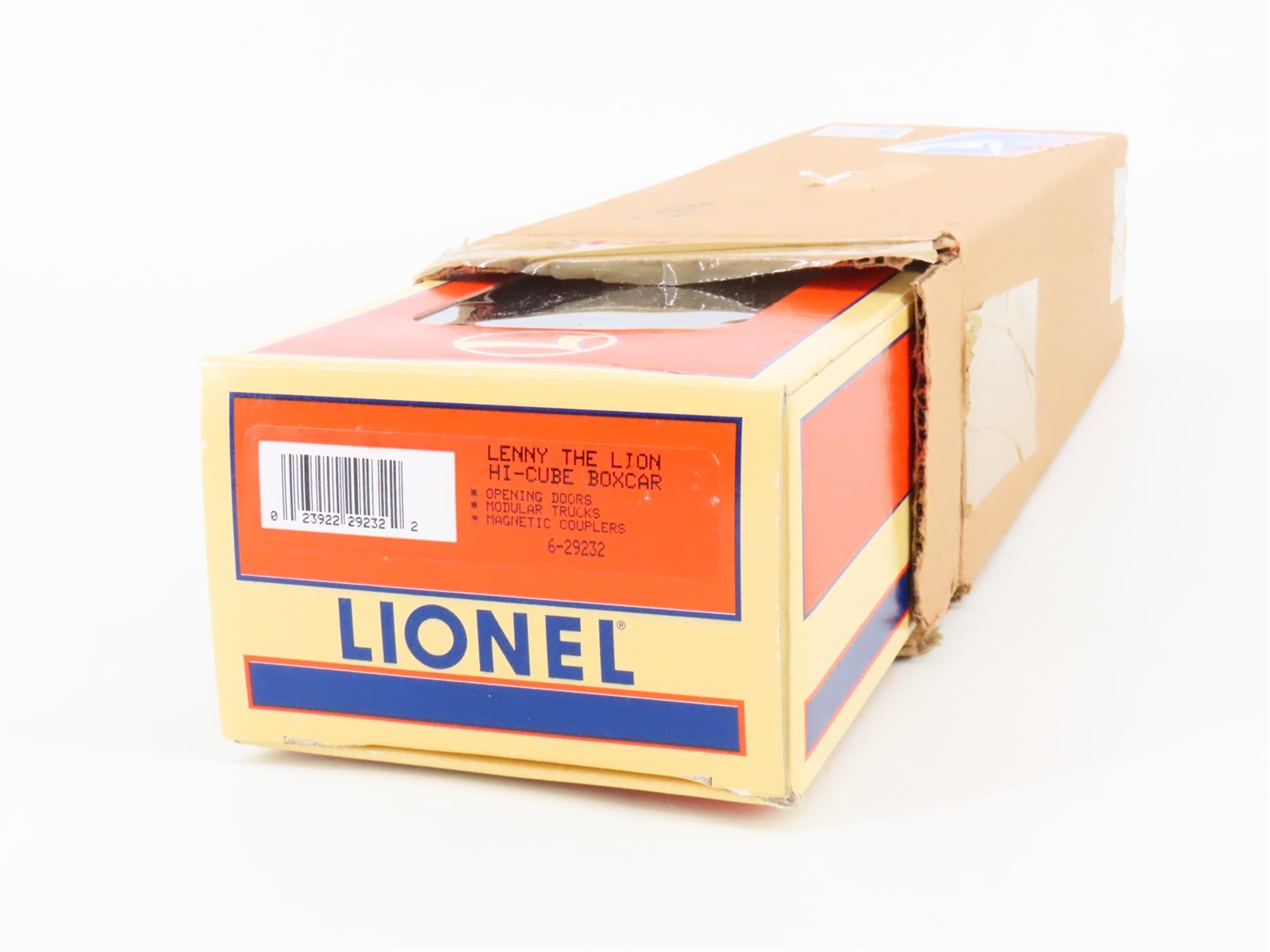 O Gauge 3-Rail Lionel 6-29232 LCCA Lenny the Lion Boxcar--Signed by Lenny Dean