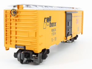 O Gauge 3-Rail Lionel 6-17214 RBOX Rail Box Boxcar W/Sound #17214