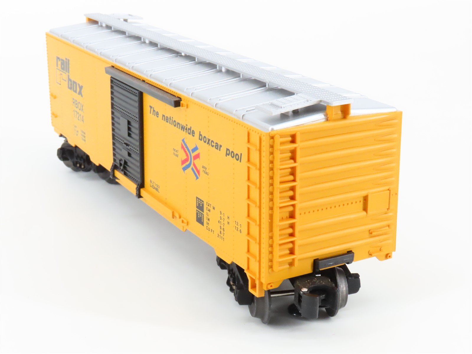O Gauge 3-Rail Lionel 6-17214 RBOX Rail Box Boxcar W/Sound #17214