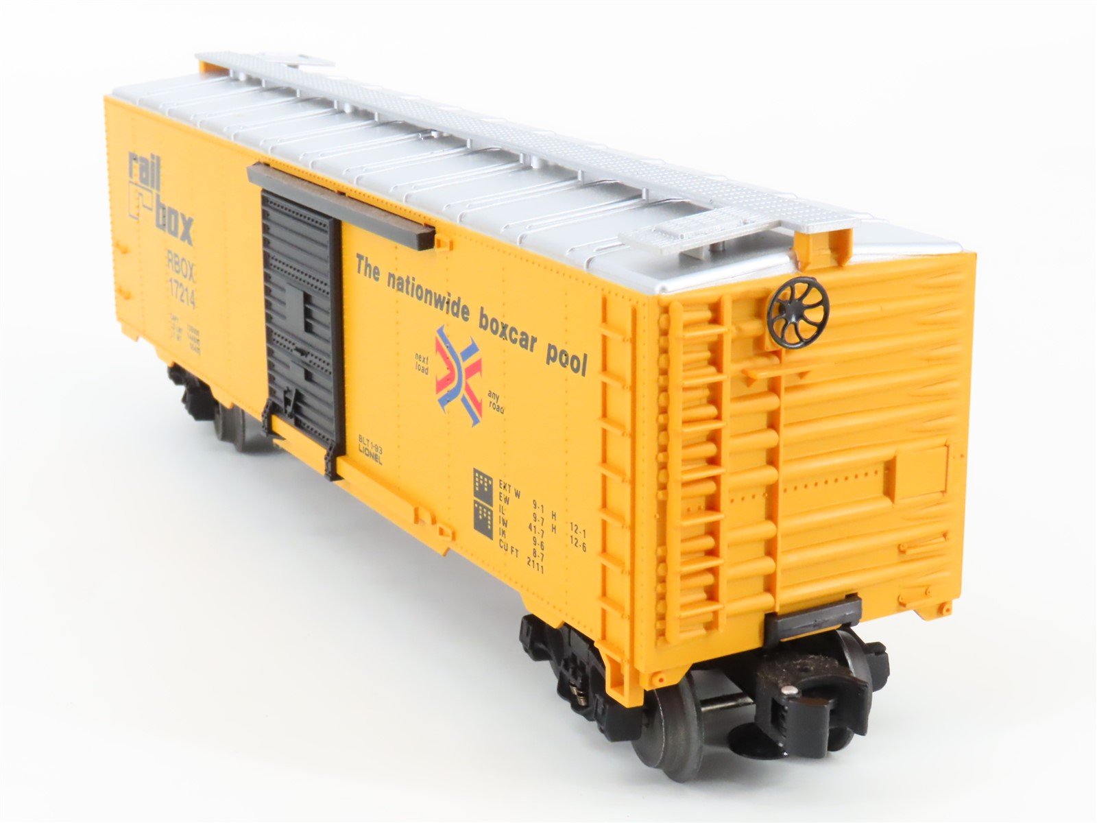 O Gauge 3-Rail Lionel 6-17214 RBOX Rail Box Boxcar W/Sound #17214