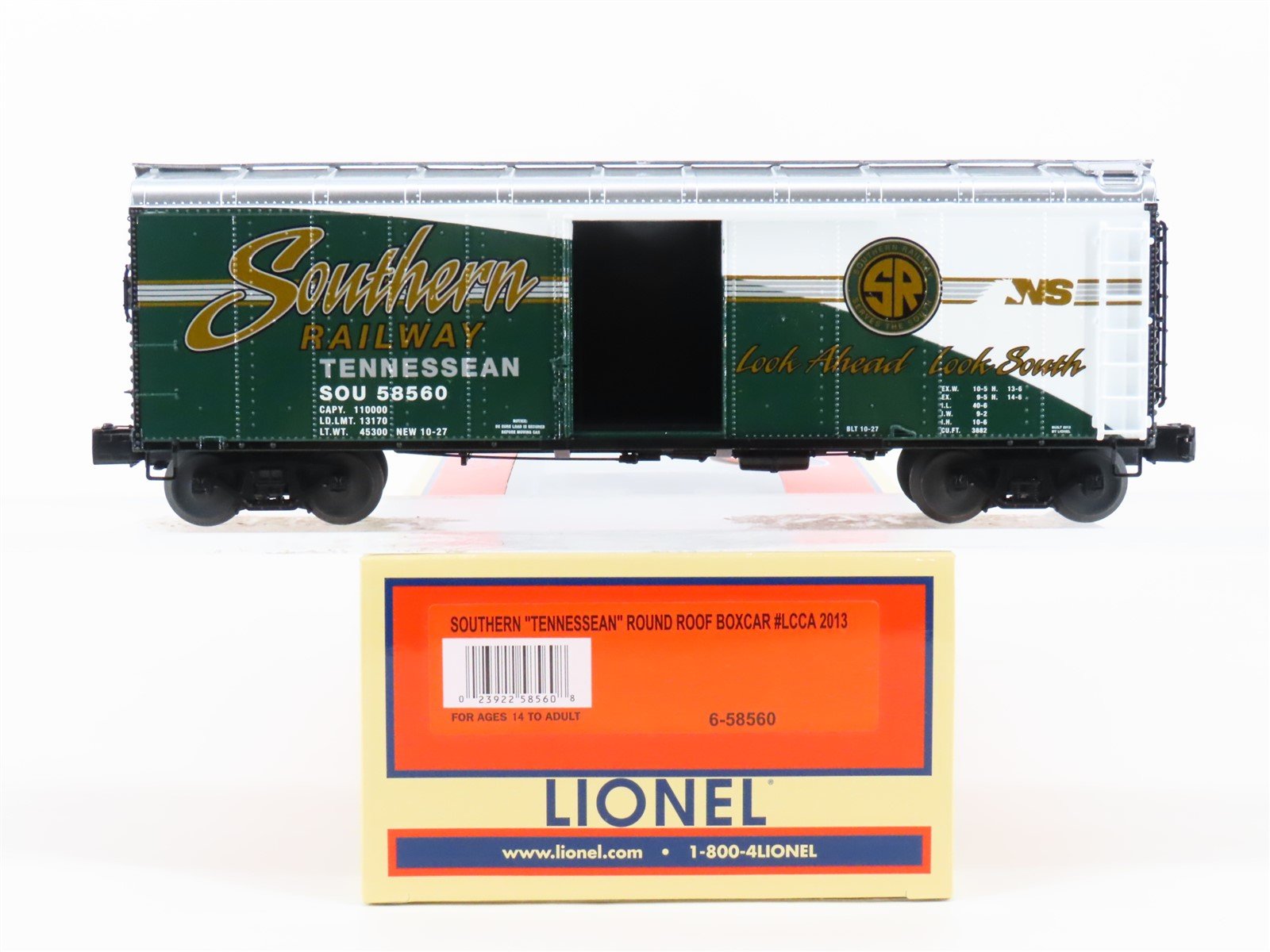 O Gauge 3-Rail Lionel 6-58560 LCCA 2013 SOU Southern Tennessean Boxcar 58560