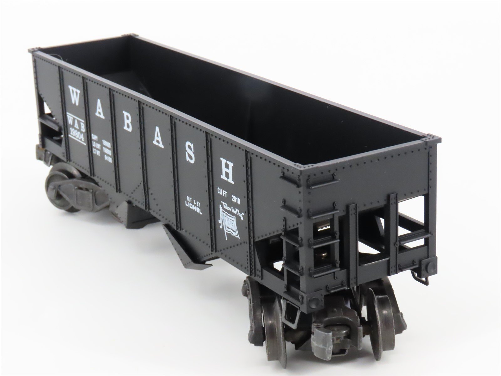 O Gauge 3-Rail Lionel 6-19804 WAB Wabash Operating Hopper #19804