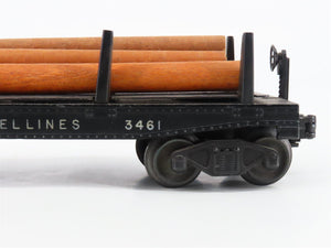 O Gauge 3-Rail Lionel 3461 Lionel Lines Automatic Lumber Car #3461 w/Logs