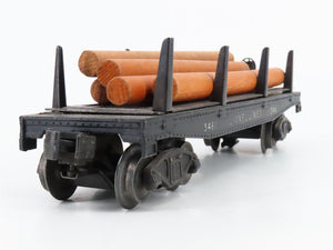 O Gauge 3-Rail Lionel 3461 Lionel Lines Automatic Lumber Car #3461 w/Logs