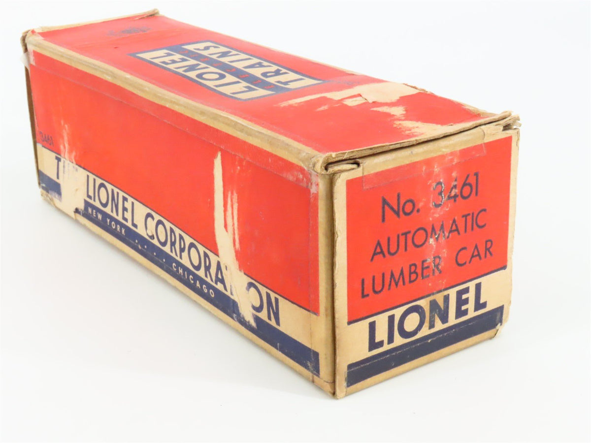 O Gauge 3-Rail Lionel 3461 Lionel Lines Automatic Lumber Car #3461 w/Logs