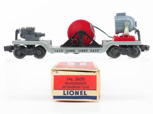 O Gauge 3-Rail Lionel 3650 Lionel Lines Searchlight Extension Car #3650