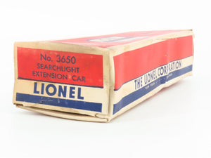 O Gauge 3-Rail Lionel 3650 Lionel Lines Searchlight Extension Car #3650