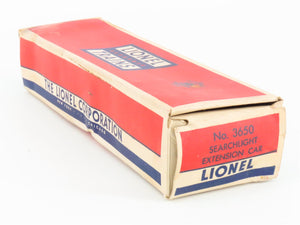 O Gauge 3-Rail Lionel 3650 Lionel Lines Searchlight Extension Car #3650