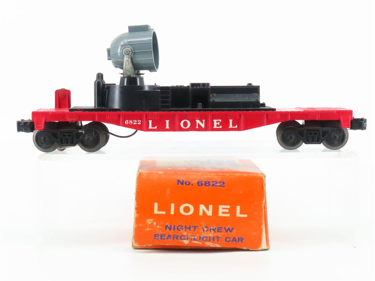 O Gauge 3-Rail Lionel #6822 Lionel Night Crew Searchlight Car #6822