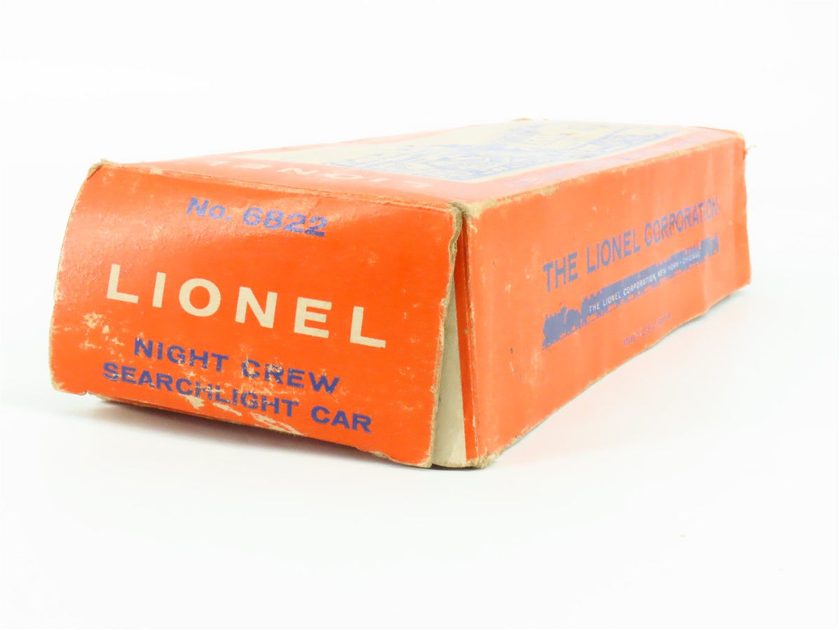 O Gauge 3-Rail Lionel #6822 Lionel Night Crew Searchlight Car #6822