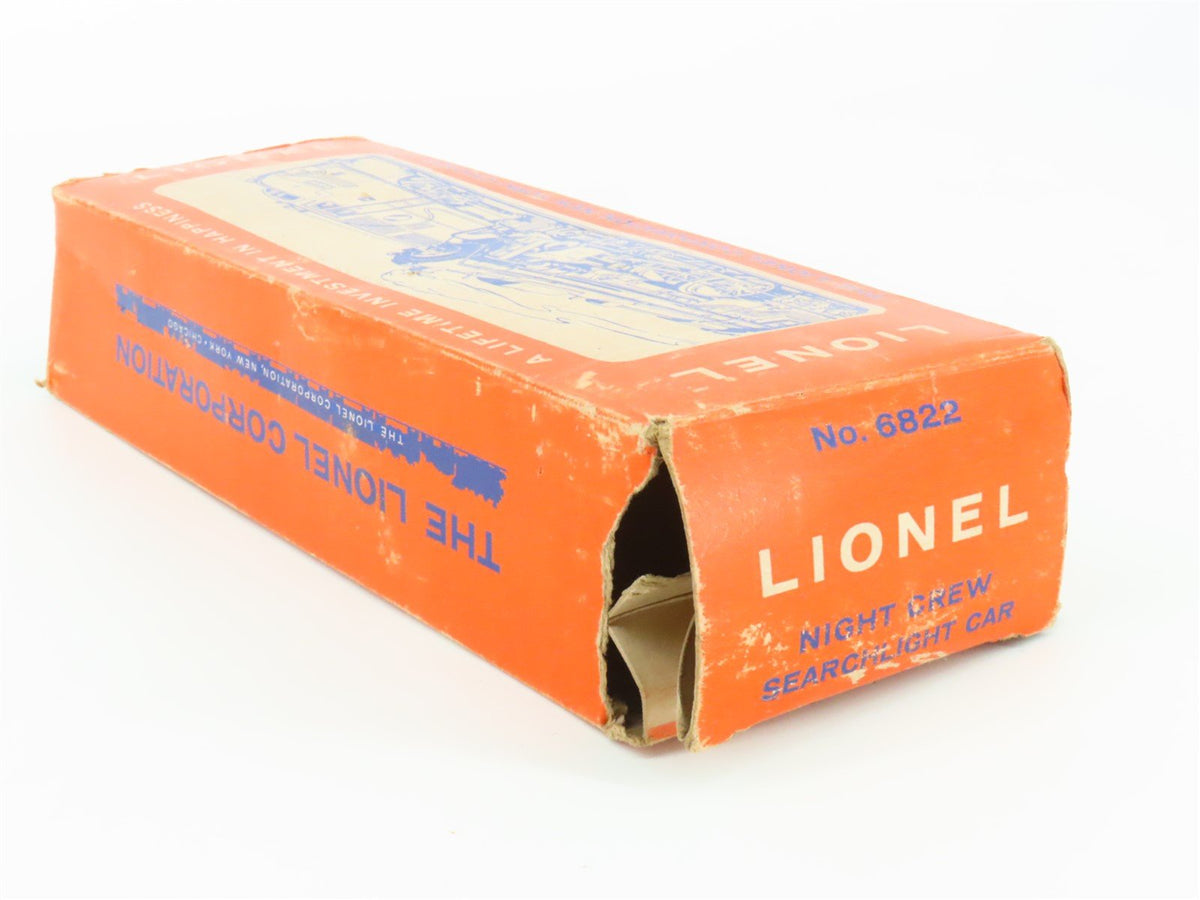 O Gauge 3-Rail Lionel #6822 Lionel Night Crew Searchlight Car #6822