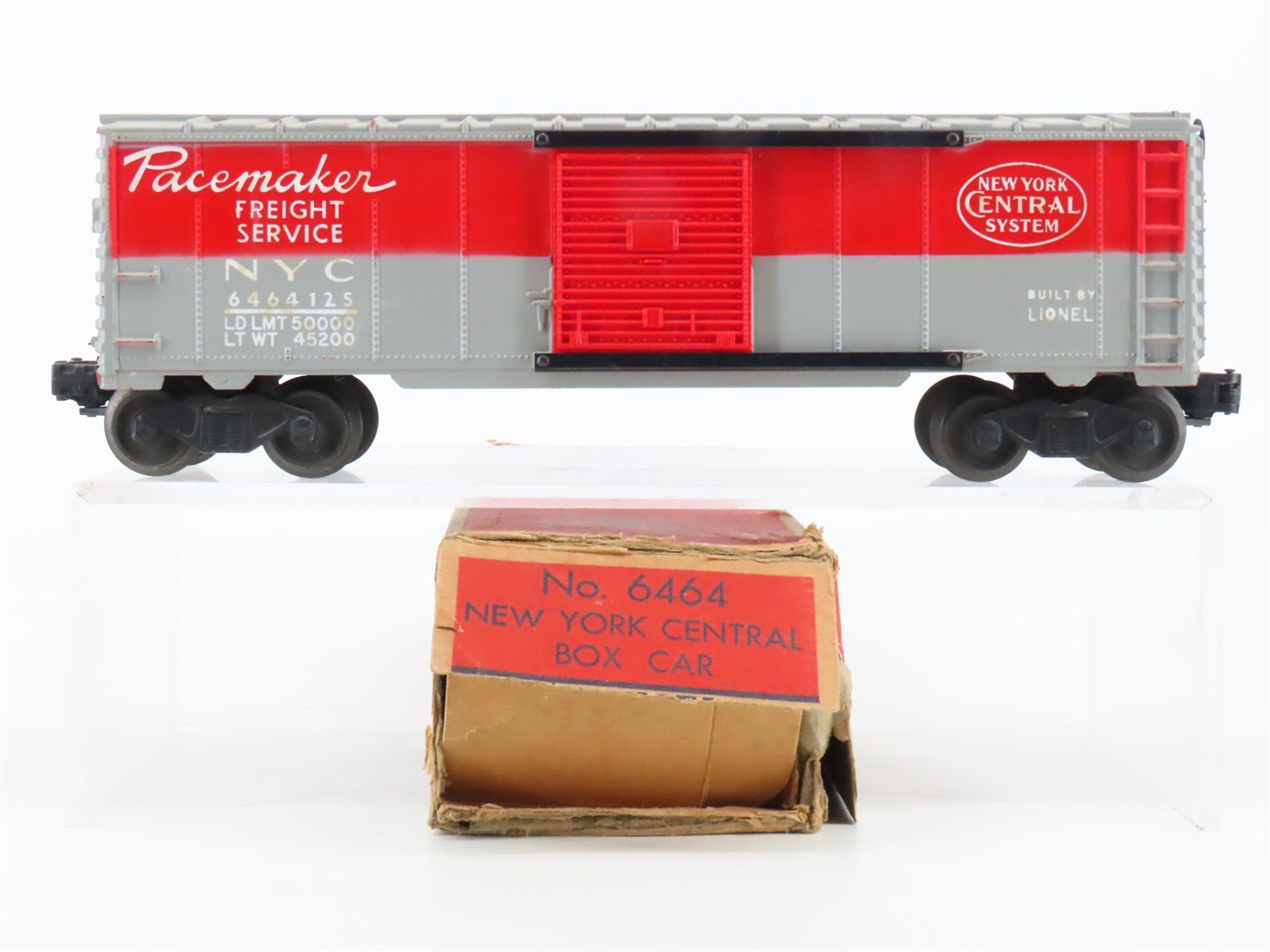 O Gauge 3-Rail Lionel 6464-125 NYC New York Central Pacemaker Box Car 6464125