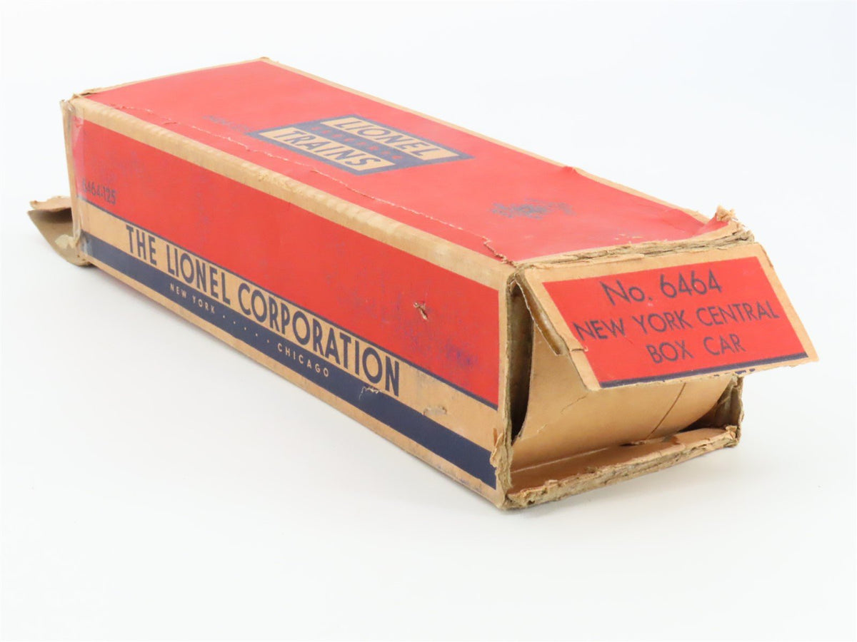 O Gauge 3-Rail Lionel 6464-125 NYC New York Central Pacemaker Box Car 6464125