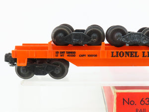O Gauge 3-Rail Lionel #6362 Lionel Lines Rail Truck Flat Car #636255