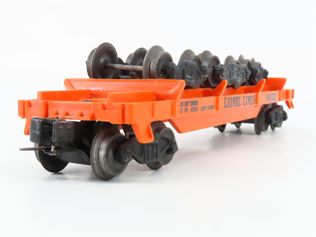O Gauge 3-Rail Lionel #6362 Lionel Lines Rail Truck Flat Car #636255