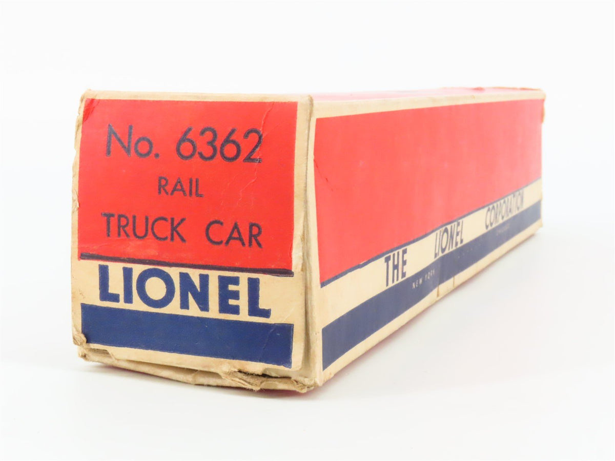 O Gauge 3-Rail Lionel #6362 Lionel Lines Rail Truck Flat Car #636255