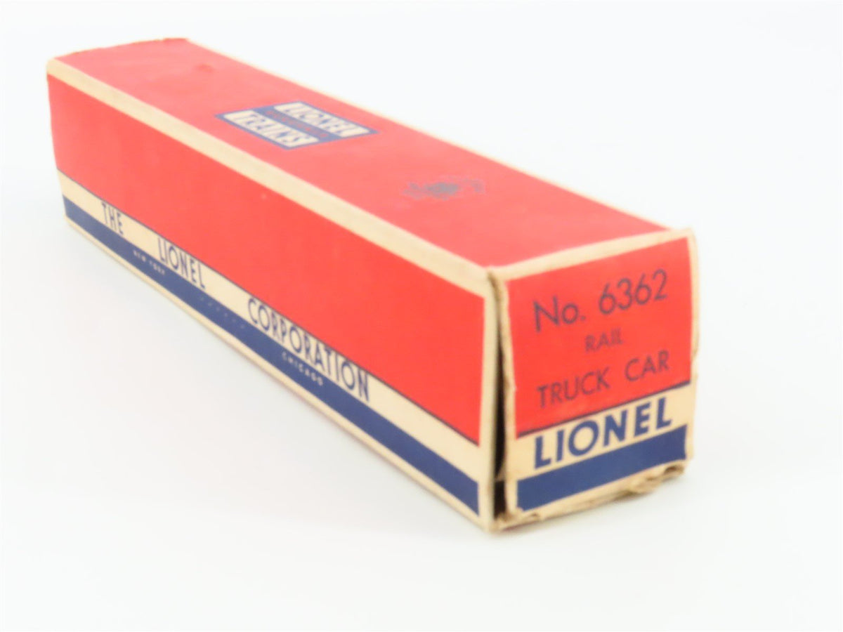 O Gauge 3-Rail Lionel #6362 Lionel Lines Rail Truck Flat Car #636255